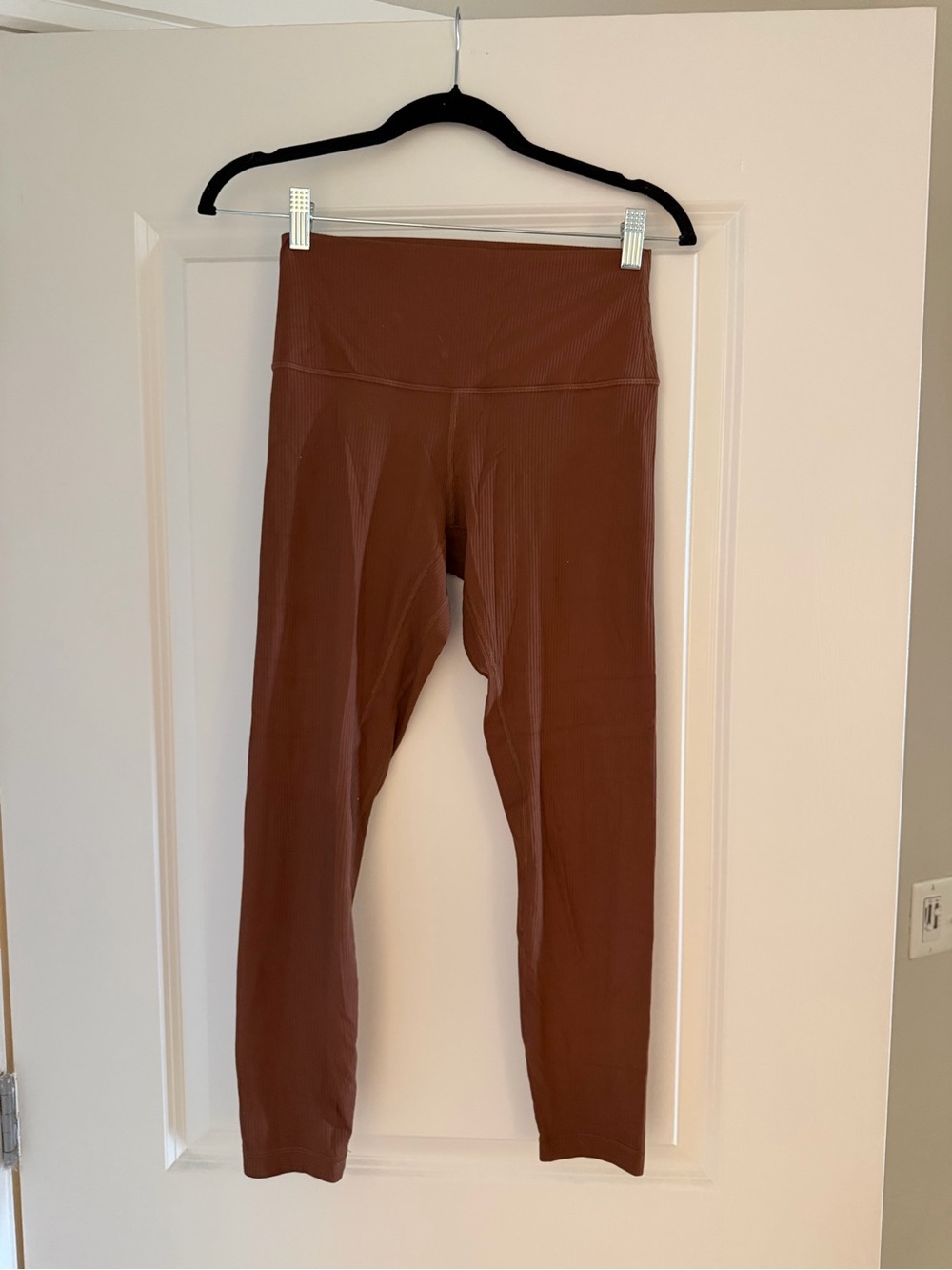 lululemon athletica Ribbed High-Waist Leggings in Rust